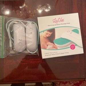 Warming Lactation Massage Pads - White